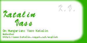 katalin vass business card